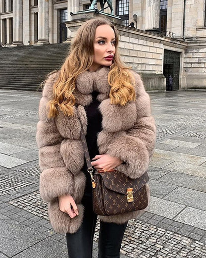 HF Luxurious Faux Fur Jacket