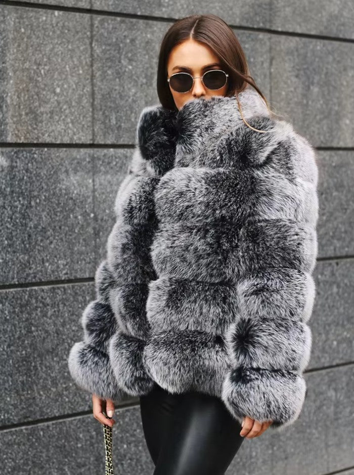 HF Luxurious Faux Fur Jacket