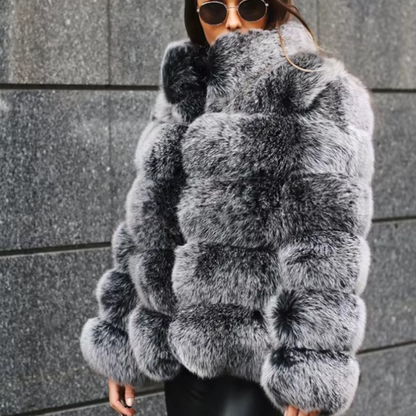 HF Luxurious Faux Fur Jacket