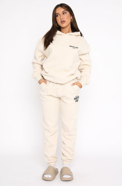 Set Hose und Sweatshirt white Fox